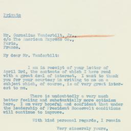 Letter: 1933 May 3
