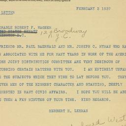 Telegram: 1937 February 2