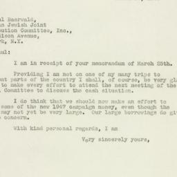 Letter: 1947 March 27