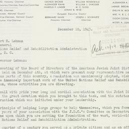 Letter: 1943 December 10