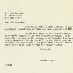 Letter: 1949 November 5