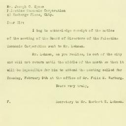 Letter: 1926 February 4