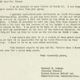 Letter: 1944 March 29