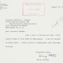 Letter: 1944 August 30