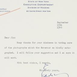 Letter: 1940 September 13