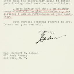 Letter: 1946 September 5