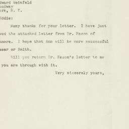 Letter: 1948 May 18