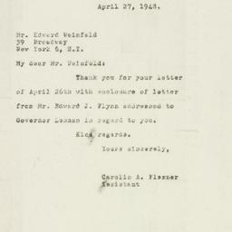 Letter: 1948 April 27