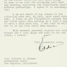 Letter: 1946 December 30