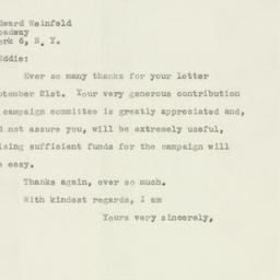 Letter: 1949 September 23