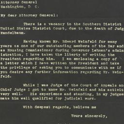 Letter: 1946 December 9