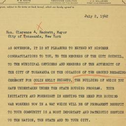 Telegram: 1942 July 2