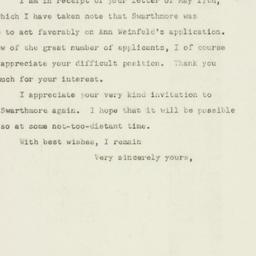 Letter: 1948 May 18