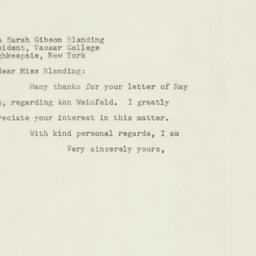Letter: 1948 May 12
