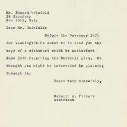 Letter: 1947 July 2