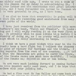 Letter: 1954 October 7