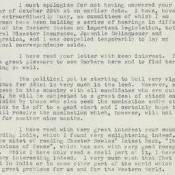 Telegram: 1955 November 27