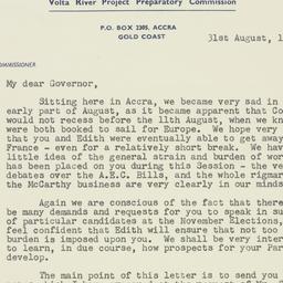 Letter: 1954 August 31