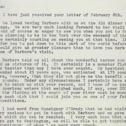 Letter: 1955 February 21