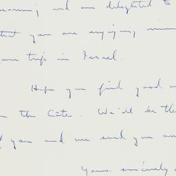 Letter: 1959 April 29