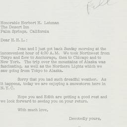 Letter: 1962 March 6