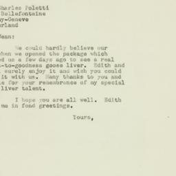 Letter: 1950 October 28