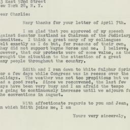 Letter: 1956 April 11