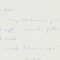 Letter: 1957 November 25