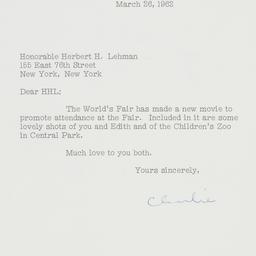 Letter: 1962 March 26