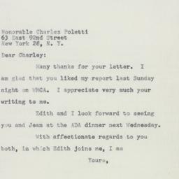Letter: 1955 January 26