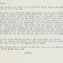 Letter: 1959 May 13