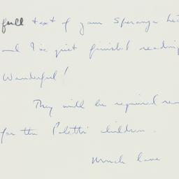 Letter: 1958 May 3
