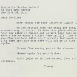 Letter: 1955 August 19