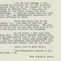 Letter: 1956 February 21