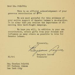 Letter: 1950 October 9