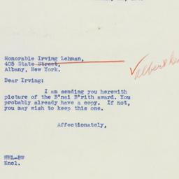 Letter: 1940 January 11