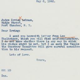 Letter: 1942 May 6