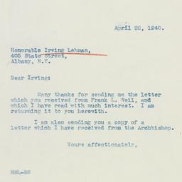Letter: 1940 April 22