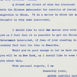 Letter: 1938 September 21