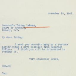 Letter: 1941 November 19