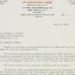 Letter: 1950 July 17