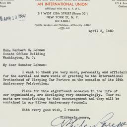 Letter: 1950 April 5