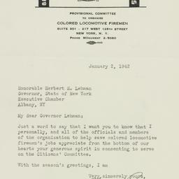 Letter: 1942 January 2