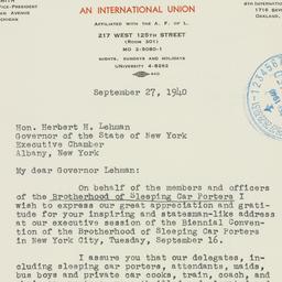 Letter: 1940 September 27