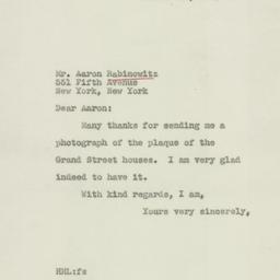 Letter: 1946 October 21