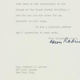 Letter: 1946 October 18