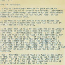 Letter: 1940 August 3