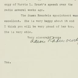 Letter: 1935 February 15