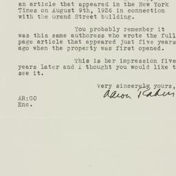 Letter: 1936 August 18
