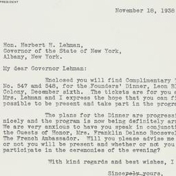 Speech: 1938 November 18
